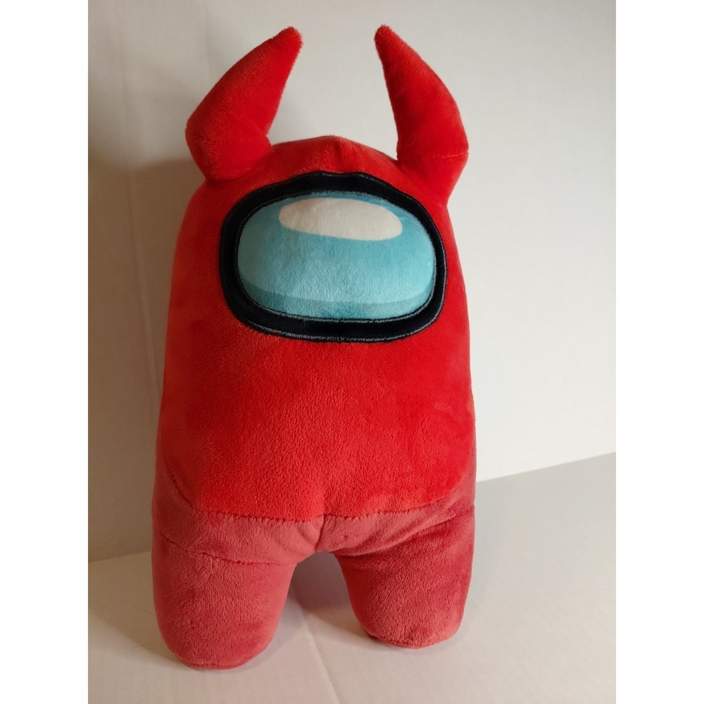 Toikido Among Us Red Crewmate Plush with Devil Horns "Imposter" Collectible Rare